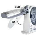 6 IN 1 Solar Fan 8" 3.2V With LED Lamp, GD8028