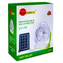 8” 3.7V Solar Rechargeable Mini Fan, SA-7874