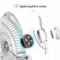 8” 3.7V Solar Rechargeable Mini Fan, SA-7874