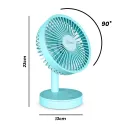 6” 3.7 Solar Rechargeable Mini Fan, SA-7873