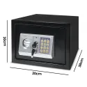 Digital Electronic Safes , Keypad and Key Lock Security Box T20*20*38cm 4.5Kg