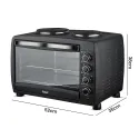 RAF R5317 Electric Oven With 2 Hotplates 1800W / 1000W + 600W 55L