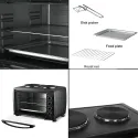 RAF R5317 Electric Oven With 2 Hotplates 1800W / 1000W + 600W 55L