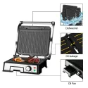 RAF R2687 180° Foldable Non-Stick Steak Grill Machine 2000W 