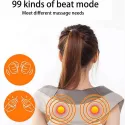 U-Shape Electric Percussion Shoulder Massager With PU Leather