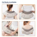 U-Shape Electric Percussion Shoulder Massager With PU Leather