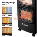 OSmart Gas & Electric Dual Purpose Heater 1260W, Os10117