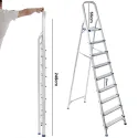 9 Steps Multi-uses Double Aluminum Ladder