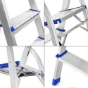 9 Steps Multi-uses Double Aluminum Ladder