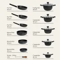 ALMA Marble Induction Cookware Set of 17Pcs 